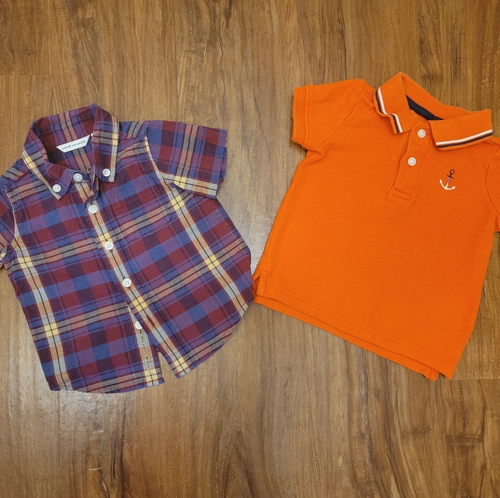 Janie and Jack boy shirt and polo